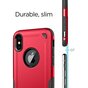 Shockproof Pro Armor iPhone X XS hoesje - Protection Case Rood Red - Extra Bescherming