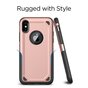 Shockproof Pro Armor iPhone X XS hoesje - Protection Case Rose Gold - Extra Bescherming