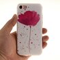 Klaproos TPU hoesje iPhone 7 8 SE 2020 SE 2022 - Wit Roze