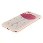 Klaproos TPU hoesje iPhone 7 8 SE 2020 SE 2022 - Wit Roze