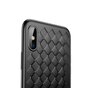 Baseus Weaving Case geweven TPU hoesje iPhone X XS - Zwart