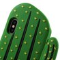 Silicone 3D cactus case iPhone X XS hoesje - Groen