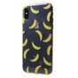 Bananen TPU fruit case geschikt voor iPhone X XS hoesje - Doorzichtig Geel