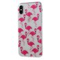 Roze flamingo&#039;s TPU case iPhone X XS hoesje - Transparant