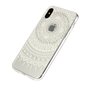 Doorzichtig Mandala iPhone X XS hybride TPU hardcase hoesje - Wit
