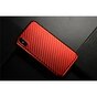 Carbon Fiber TPU iPhone X XS hoesje - Rood