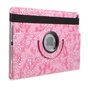 Bloemen draaibaar hoesje geschikt voor iPad 2017 2018 - Roze