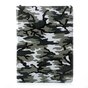 Camouflage hoes legerprint cover iPad 2017 2018 - Groen Wit Zwart