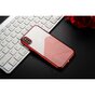 Sulada Doorzichtig iPhone X XS TPU hoesje - Rood Metallic
