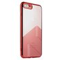 Sulada Doorzichtig iPhone 7 Plus 8 Plus TPU hoesje - Rood Metallic