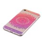 Transparante Mandala iPhone 7 8 SE 2020 SE 2022 TPU hoesje - Roze Paars