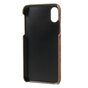 Hout hardcase nerven hoesje iPhone X XS - bruin