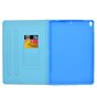 Lederen hoes bloemen trifold iPad Pro 10.5 inch (2017) case - Blauw Wit
