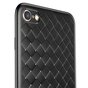 Baseus Weaving Case geweven geschikt voor iPhone 6 6s TPU hoesje - Zwart