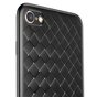 Baseus Weaving Case geweven iPhone 6 6s TPU hoesje - Zwart