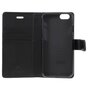 Mercury Blue Moon Bookcase wallet geschikt voor iPhone 6 6s Hoesje - Zwart Lederen