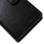 Mercury Blue Moon Bookcase wallet geschikt voor iPhone 6 6s Hoesje - Zwart Lederen