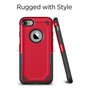 Shockproof Pro Armor iPhone 7 8 SE 2020 SE 2022 hoesje - Protection Case Rood Red