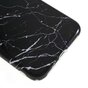 Marmer hoesje TPU marble case iPhone X XS - Zwart