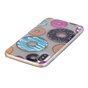 Donut hoesje gebak TPU case iPhone X XS - Kleurrijk Transparant