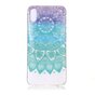 Doorzichtig Mandala TPU Hoesje iPhone XR - Paars Turquoise