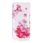 Kleurrijk Transparant Bloemen Hoesje TPU geschikt voor iPhone XR - Roze