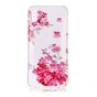 Kleurrijk Transparant Bloemen Hoesje TPU iPhone XR - Roze