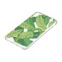 Doorzichtig TPU Hoesje bladeren iPhone XR - Groen