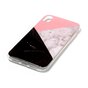 Marmer TPU Hoesje iPhone XR - Roze Zwart