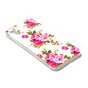 Glow In The Dark TPU Hoesje rozen iPhone XR - Wit Roze