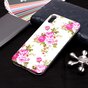 Glow In The Dark TPU Hoesje rozen geschikt voor iPhone XR - Wit Roze