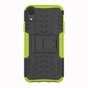 Shockproof Autoband hoesje TPU geschikt voor iPhone XR Case met Standaard - Groen