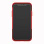 Shockproof Autoband hoesje TPU iPhone XR Case met Standaard - Rood