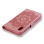 Dromenvanger Lederen iPhone XS Max wallet Bookcase hoesje - Roze