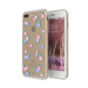FLAVR iPlate bloemen transparant roze blauw iPhone 6 Plus 6s Plus 7 Plus 8 Plus - Transparant