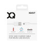 Xqisit Gevlochten oplaadkabel Micro-USB naar USB-A 2.0 1.8m - Wit