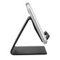Mobiel / GSM design standaard universeel aluminium geschikt voor iPhone bureau houder - mat zwart