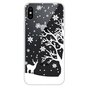 Kerst flexibel sneeuw hoesje winter case christmas iPhone X XS - Transparant