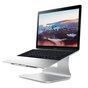 Bestand MacBook standaard Aluminium Design Ergonomische Laptop houder - Zilver
