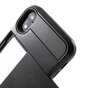 Secret pasjeshouder hoesje iPhone XR hardcase portemonnee wallet - Zwart