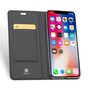 Dux Ducis Cover booklet case hoesje met flap leren hoes iPhone XS Max- Zwart