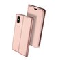 Dux Ducis Cover booklet case hoesje met flap leren hoes iPhone XS Max- Rose Goud