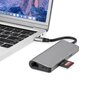 Multifunctionele USB-C PD Hub met 4K HDMI SD TF kaartlezer 2x USB 3.0 RJ45 Gigabit Ethernet Adapter voor Macbook