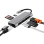 Multifunctionele USB-C PD Hub met 4K HDMI SD TF kaartlezer 2x USB 3.0 RJ45 Gigabit Ethernet Adapter voor Macbook