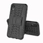 Hybride standaard case shockproof hoesje iPhone X XS - Zwart