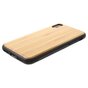 Houten hoesje TPU iPhone X XS - Bruin Case