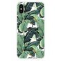 Bananen Bladeren hoesje iPhone X XS TPU Case - Groen cover