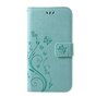 Vlinder Wallet Kunstleer hoesje iPhone XR TPU Case - Cyaan