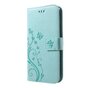 Vlinder Wallet Kunstleer hoesje iPhone XR TPU Case - Cyaan