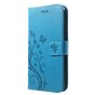 Vlinder Wallet Kunstleer TPU Case iPhone XR - Blauw hoesje